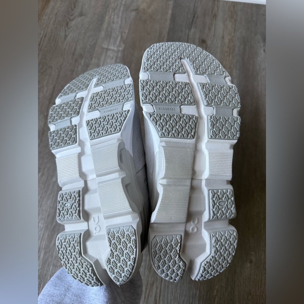 On Running Cloud Flyer 5 Shoes Sneakers Gray Glacier Wolf White Size 8.5 - Picture 7 of 13